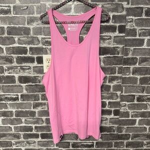 NWT Alphalete performance fit tank pink muscle tee shirt